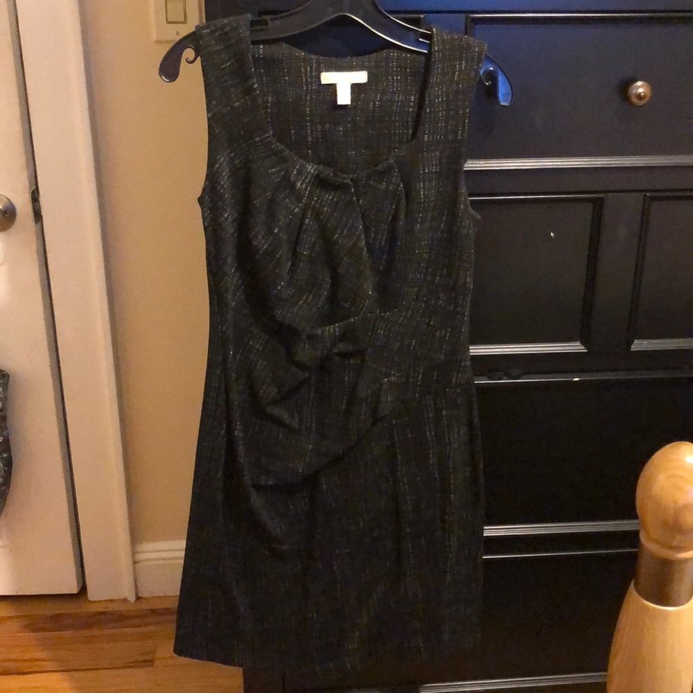 Tweed black and gray colored dress